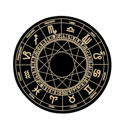 Wsdsgz Divinations Mat Constellations Altäre Tarotkartenpolster Astrologie Pendel Chart Matte Für Gottesheilungen von Wsdsgz