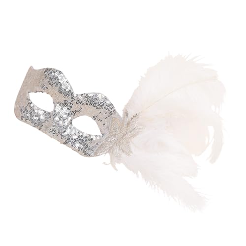 Wsdsgz Frauen Gefiederte Maskeraden Maske Venezianer Halloween Mardi Gras Kostüme Party Tanz Prom Masque Halbgesicht Eyemask Mardi Gras Kostümzubehör Für Männer Erwachsene Frauen von Wsdsgz