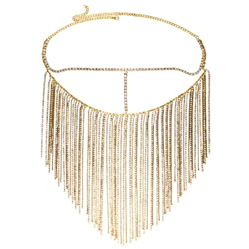 Wsdsgz Strassonstone Long Quasten Maske Handgefertigtes Kristall Maskenkette Accessoire Für Cosplay Und Themenpartys von Wsdsgz
