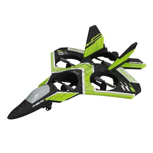Wsidrnty Ferngesteuertes Drohnen-Upgrade, Schaumstoff-Starrflügelflugzeug mit Licht, Höhenmodell, Kinderspielzeug, Langlebig, Einfach zu Bedienen – Grün von Wsidrnty