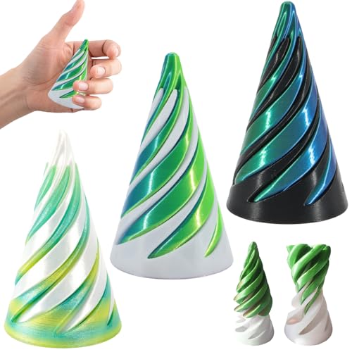 3 x Spiralkegel-Fidget-Spielzeug von Wsimily