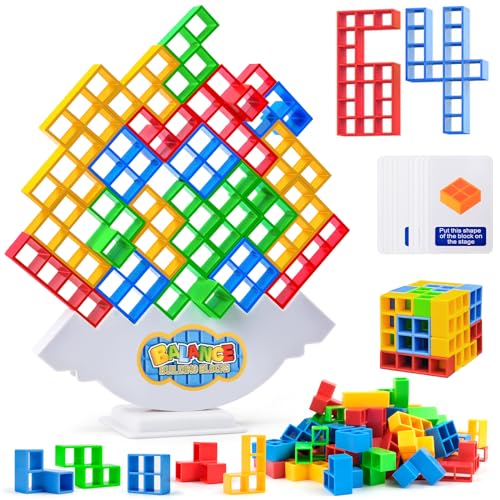 WuGU 64 Stück Tetra Tower Spiel, Tetris Tower Spiel, Kreative Stapelspiel, Teris Balance Team Turm Game, Team Tower-Spiel für Kinder und Erwachsene, Kinderspiel Geburtstag Geschenk WuGU 64 Stück Tetra Tower Spiel, Tetris Tower Spiel, Kreative Stapelspiel, Teris Balance Team Turm Game, Team Tower-Spiel für Kinder und Erwachsene, Kinderspiel Geburtstag Geschenk von WuGU