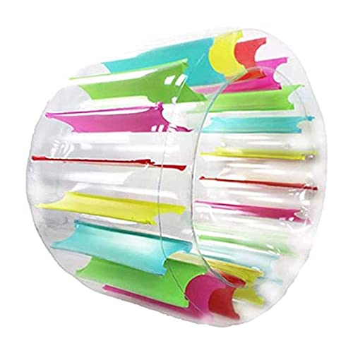 Kinder Farbe Aufblasbares Wasserrad Roller Float Riesiger Rollball Schwimmbad Spielzeug Für Jungen Und Mädchen Aufblasbarer Pool Riesiger Aufblasbarer Ball Für Kinder Wasser Outdoor Strand von WuLi77