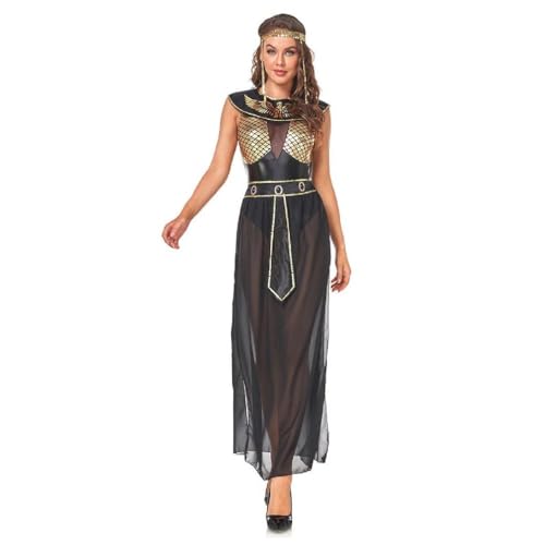 WuLi77 4-teiliges Damen Kostüm Der Ägyptischen Königin Kleopatras Halloween Cosplay Kostüm Königin Von Ägypten Kostüm Königin Von Ägypten Kostüm Ägyptische Göttinnen Kostüm von WuLi77