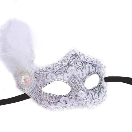 WuLi77 Maskerade Federmaske Für Frauen Venezianische Maske Party/Ball Abschlussball/Hochzeit/Wanddekoration Karneval Maske Kostümmaske Venezianische Maske Für Frauen Für Maskerade von WuLi77