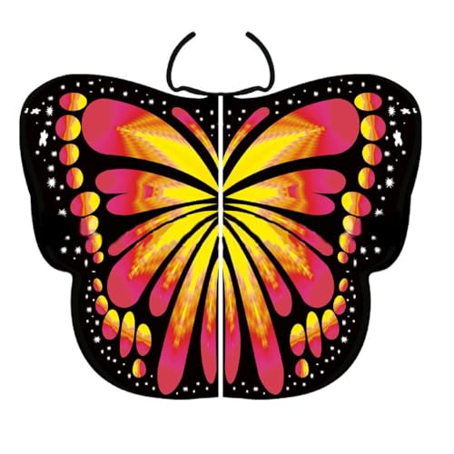 WuLi77 Prinzessin Schmetterling Kostüm Flügel Erwachsene Halloween Party Cosplay Fee Engel Schmetterling Flügel Performances Kostüm Festival Erwachsene Schmetterling Flügel von WuLi77