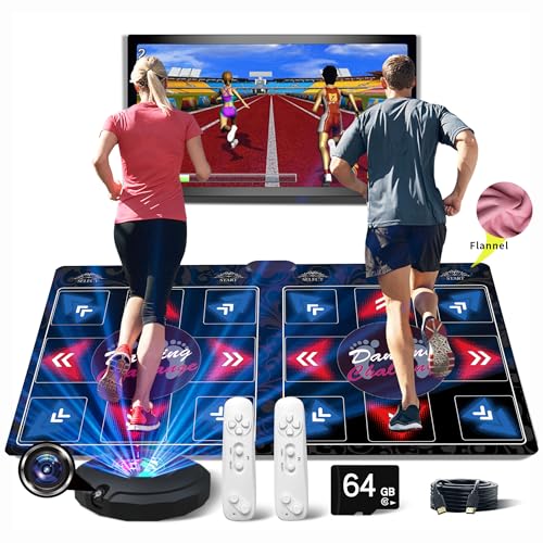 HDMI-Musikalische elektronische Tanzmatte mit Kamera,650 Liedern,64G Speicherkarte,81 Musikvideos,inklusive 1000 Spielen,für Einzel- und Doppelspieler,ein luxuriöses Geschenk für Jungen und Mädchen HDMI-Musikalische elektronische Tanzmatte mit Kamera,650 Liedern,64G Speicherkarte,81 Musikvideos,inklusive 1000 Spielen,für Einzel- und Doppelspieler,ein luxuriöses Geschenk für Jungen und Mädchen von WuZhuangYuan