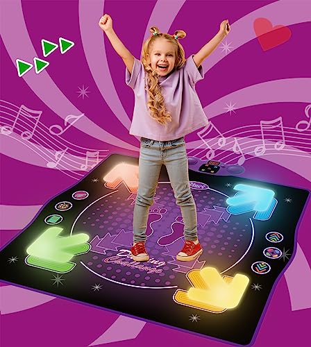 Leuchtende Kinder-Tanzmatte, Kleinkind-Tanzpad, Musik-Spielmatte für Kinder von 3-12 Jahren, Lernspielzeug, Sport-Fitness-Spielmatte. Weihnachts- & Geburtstagsgeschenk für Jungen & Mädchen. Leuchtende Kinder-Tanzmatte, Kleinkind-Tanzpad, Musik-Spielmatte für Kinder von 3-12 Jahren, Lernspielzeug, Sport-Fitness-Spielmatte. Weihnachts- & Geburtstagsgeschenk für Jungen & Mädchen. von WuZhuangYuan