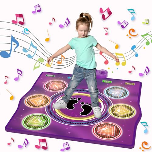 Upgrade Tanzmatte,elektronisches Musiktanzpad,mit 6 Leuchttasten,unterstützt Musikwiedergabe über das Handy,6Spielmodi,geeignet für Kinder von3-12Jahren,perfekt als Weihnachts- und Geburtstagsgeschenk Upgrade Tanzmatte,elektronisches Musiktanzpad,mit 6 Leuchttasten,unterstützt Musikwiedergabe über das Handy,6Spielmodi,geeignet für Kinder von3-12Jahren,perfekt als Weihnachts- und Geburtstagsgeschenk von WuZhuangYuan