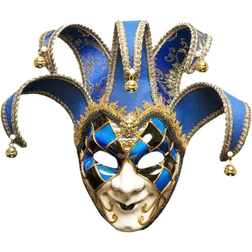 Wudaizhi Halloween Maske Exquisite Vintage Venezianische Maskerade -party -maske Für Erwachsene Clown Joker Masken Anime Movie Wanddekoration von Wudaizhi