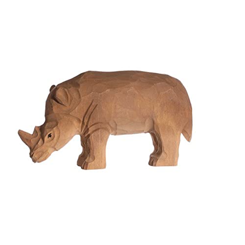 Wudimals - 40456 - Wildtiere, Nashorn, Holz, handgeschnitzt, handbemalt, 13cm x 6,8cm Wudimals - 40456 - Wildtiere, Nashorn, Holz, handgeschnitzt, handbemalt, 13cm x 6,8cm von Wudimals
