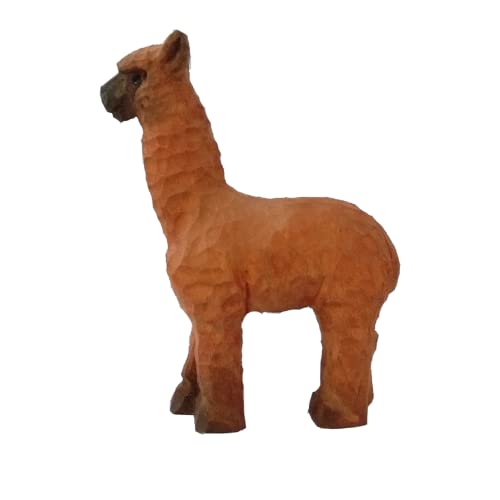Wudimals - 40478 - Wildtiere, Alpaka, Holz, handgeschnitzt, handbemalt, 8,5cm x 6,5cm Wudimals - 40478 - Wildtiere, Alpaka, Holz, handgeschnitzt, handbemalt, 8,5cm x 6,5cm von Wudimals