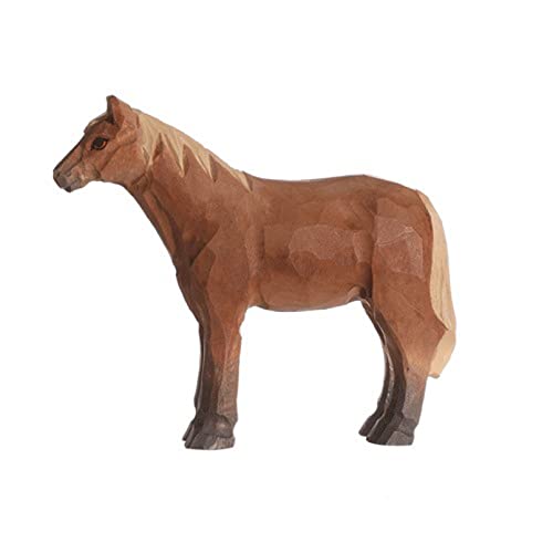 Wudimals - 40603 - Bauernhoftiere, Pferd, Holz, handgeschnitzt, handbemalt, 10,8cm x 9cm Wudimals - 40603 - Bauernhoftiere, Pferd, Holz, handgeschnitzt, handbemalt, 10,8cm x 9cm von Wudimals