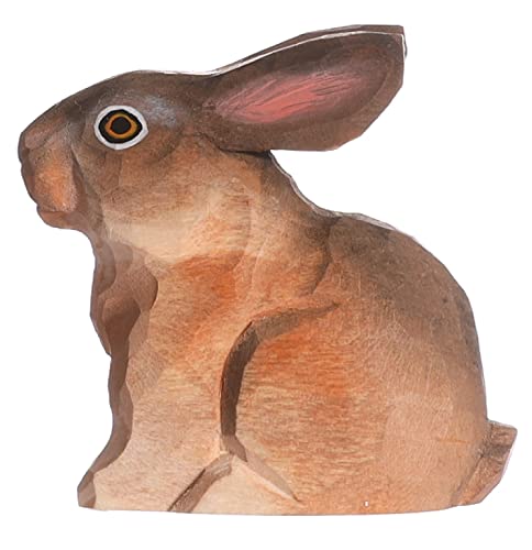 Wudimals - 40702 - Hase, Holz, handgeschnitzt, handbemalt, 4,5m x 4cm Wudimals - 40702 - Hase, Holz, handgeschnitzt, handbemalt, 4,5m x 4cm von Wudimals