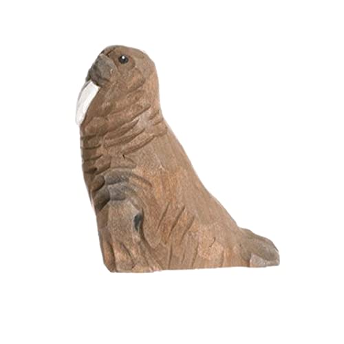 Wudimals - 40809 - Seetiere, Walross, Holz, handgeschnitzt, handbemalt, 6,5cm x 6,8cm Wudimals - 40809 - Seetiere, Walross, Holz, handgeschnitzt, handbemalt, 6,5cm x 6,8cm von Wudimals
