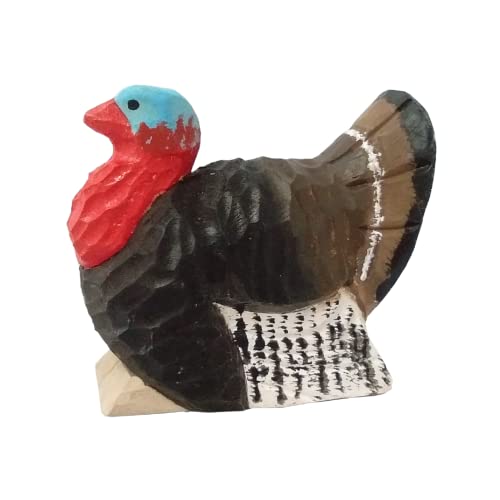 Wudimals - 41012 - Vögel, Truthahn, Holz, handgeschnitzt, handbemalt, 6,5cm x 6cm Wudimals - 41012 - Vögel, Truthahn, Holz, handgeschnitzt, handbemalt, 6,5cm x 6cm von Wudimals