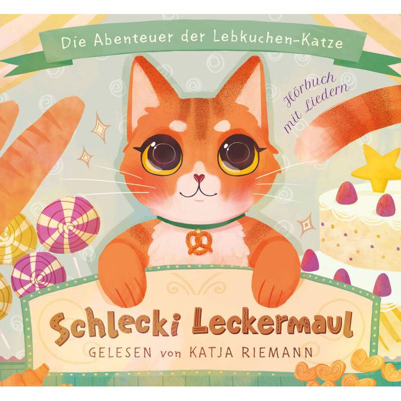 Schlecki Leckermaul. Die Abenteuer der Lebkuchen-Katze,2 Audio-CD von Wunderhaus Verlag