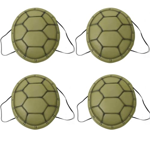 4pcs Simulierte Schildkröten Shell Cosplay Kostüm, Halloween Kostüm Eva Turtle Shell, Erwachsene Kinderschildkröten Muscheln, Cosplay Accessoire Rollenspiele Requisiten Für Halloween Karnevalpartys von Wusideday