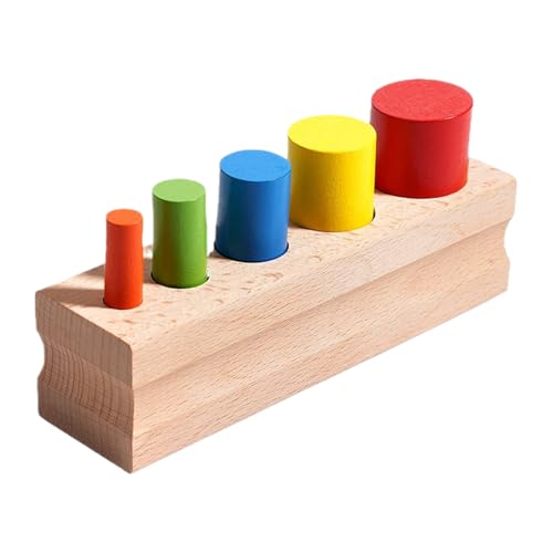Wusideday Holzspielzeug Frühes Lernen - Holz Sinnes Farbensortierer Tischspiel - Interaktives Vorschul Spielzeug Für Kleinkinder Mädchen Wusideday Holzspielzeug Frühes Lernen - Holz Sinnes Farbensortierer Tischspiel - Interaktives Vorschul Spielzeug Für Kleinkinder Mädchen von Wusideday