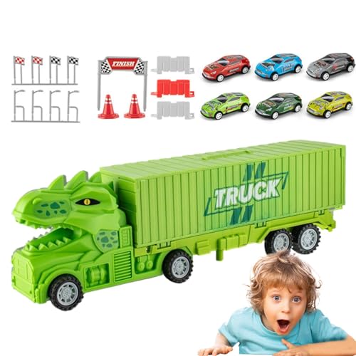 Wusideday Kinder Spielzeugwagen, Carrier Truck Race Track Kinderspielzeug - Faltbares Autospiel -Set Kleinkindfahrzeuge - Frühe Bildungsspielzeug Compact Race Track Playset für Kinder über 4 Jahre alt Wusideday Kinder Spielzeugwagen, Carrier Truck Race Track Kinderspielzeug - Faltbares Autospiel -Set Kleinkindfahrzeuge - Frühe Bildungsspielzeug Compact Race Track Playset für Kinder über 4 Jahre alt von Wusideday