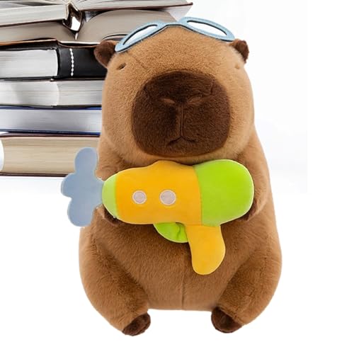 Wusideday Plüschtier, Weiches Capybara Plüschtier für Kinder, Weiches Tragbares Spielzeug mit Badeanzug für Babys, Kinder und Erwachsene Zuhause, Auto und Abschluss Wusideday Plüschtier, Weiches Capybara Plüschtier für Kinder, Weiches Tragbares Spielzeug mit Badeanzug für Babys, Kinder und Erwachsene Zuhause, Auto und Abschluss von Wusideday