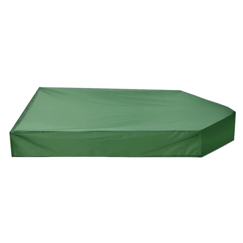 Wuyangcun Garten-Sandkasten-Abdeckung, 160 x 113 x 22 cm, 210D Oxford-Gewebe, Bootsform, staubdicht, wasserdicht, Schutzhülle (grün) von Wuyangcun