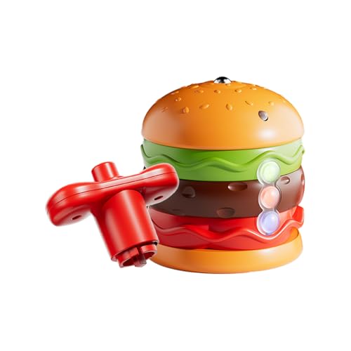 Wuyooprt Kampf | Leuchtender Hamburger Kampf-Tischspiel | Interaktives Balance-Spielzeug Mit Musik, Tragbares Reisespiel Als Lernspielzeug & Geschenkidee von Wuyooprt