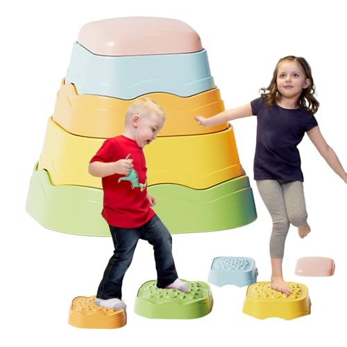 Wuyooprt Krabbelsteine Für Kleinkinder - Stepping-Balance-Steine Spieleset | 5er Set rutschfeste Interaktive Lernspielzeuge Zur Förderung Von Koordination, Motorik & Hindernisparcours Wuyooprt Krabbelsteine Für Kleinkinder - Stepping-Balance-Steine Spieleset | 5er Set rutschfeste Interaktive Lernspielzeuge Zur Förderung Von Koordination, Motorik & Hindernisparcours von Wuyooprt
