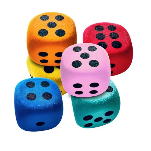 Wuyooprt Soft Dice,6X Pädagogikwürfel 3,8 cm Mit Abgerundeten Ecken | Lernspielzeug Ab 3 Jahren Für Klassenzimmer Zuhause Camping Reisen Familienaktivitäten Kinder Mädchen Wuyooprt Soft Dice,6X Pädagogikwürfel 3,8 cm Mit Abgerundeten Ecken | Lernspielzeug Ab 3 Jahren Für Klassenzimmer Zuhause Camping Reisen Familienaktivitäten Kinder Mädchen von Wuyooprt