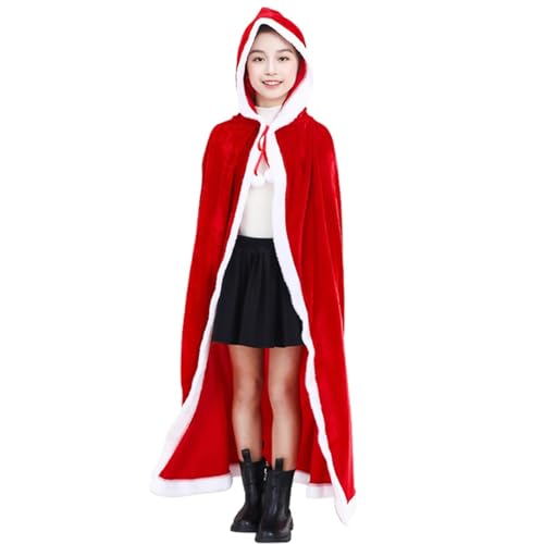 Wuyooprt Weihnachten Santa Robe Cape | Samtroter Cape-Mantel mit Kapuze,Bequeme Umhang-Robe für Weihnachten, Halloween, Cosplay, Kinder, Männer, Frauen Wuyooprt Weihnachten Santa Robe Cape | Samtroter Cape-Mantel mit Kapuze,Bequeme Umhang-Robe für Weihnachten, Halloween, Cosplay, Kinder, Männer, Frauen von Wuyooprt