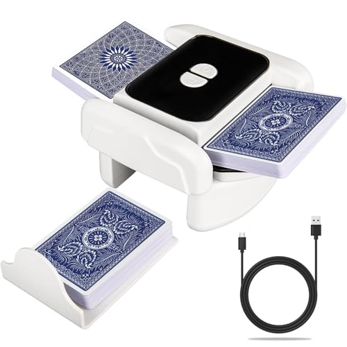 WwuHua Automatischer Kartenmischer,Kartenmischmaschine Elektrische für 1–2 Decks One-Press Auto & Manueller Geräuscharm Wiederaufladbar für Poker/UNO/Blackjack/Texas Hold'em WwuHua Automatischer Kartenmischer,Kartenmischmaschine Elektrische für 1–2 Decks One-Press Auto & Manueller Geräuscharm Wiederaufladbar für Poker/UNO/Blackjack/Texas Hold'em von WwuHua