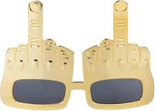 Tricky Mittelfinger Sonnenbrille, kreative Mittelfinger Flip Off Hand Form Finger Silly Funny Party Neuheit Sonnenbrille Neuheit Party Brille Glam, Damen Neuheit und Brillen von Wwyan
