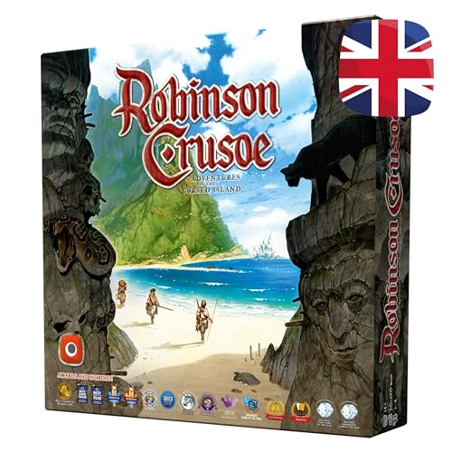 Portal Games , Robinson Crusoe: Adventures on The Cursed Island , Board Game , 1 to 4 Players , Ages 14+ , 60 to 120 Minute Playing Time von Portal Games