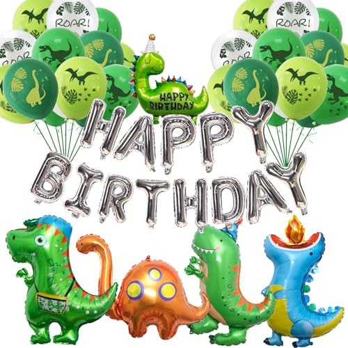 Dino Ballons Geburtstag, Dino Luftballon Geburtstag, Party Balloon Set Dinosaurier, Dinosaurier Geburtstagsbanner,Giant Dino Helium Ballon Für Boys Girls Geburtstagsdeko Dschungel Party Dekoration Dino Ballons Geburtstag, Dino Luftballon Geburtstag, Party Balloon Set Dinosaurier, Dinosaurier Geburtstagsbanner,Giant Dino Helium Ballon Für Boys Girls Geburtstagsdeko Dschungel Party Dekoration von Wydexint