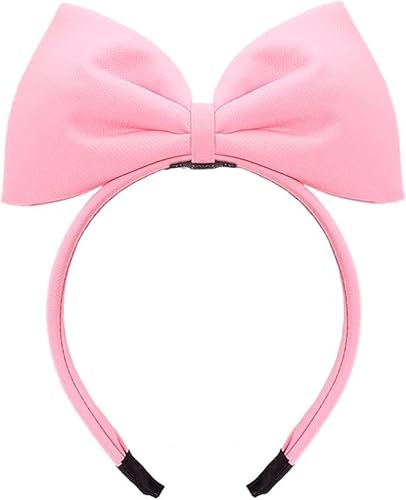 1 x süßes rosa Halloween-Schleifen-Stirnband, Schleife, Haarreif, Haarreif für Damen und Grill, Damen, Weihnachten, Geburtstag, Party, Dekorationen, Zubehör, einfach zu tragen, Haar-Accessoires von Wyjuan