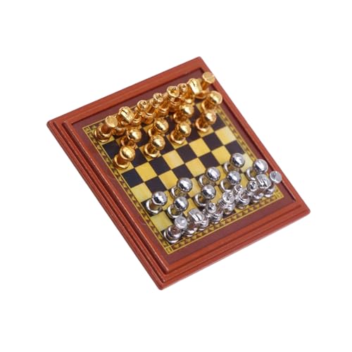 1/12 Maßstab Metal Schachspiel Für Miniatursammlungen Und Displays Für Haus Oder Bürodisplay 1/12 Maßstab Metal Schachspiel Für Miniatursammlungen Und Displays Für Haus Oder Bürodisplay von Wynrzyj