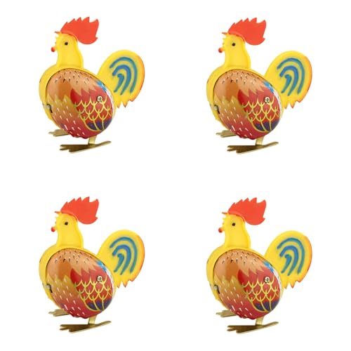 Creative Rooster Pecking Windup Toy Streich Für Coffeeshop Display Dekore Nach 80ern Streich Nostalgisches Vintage Spielzeug von Wynrzyj