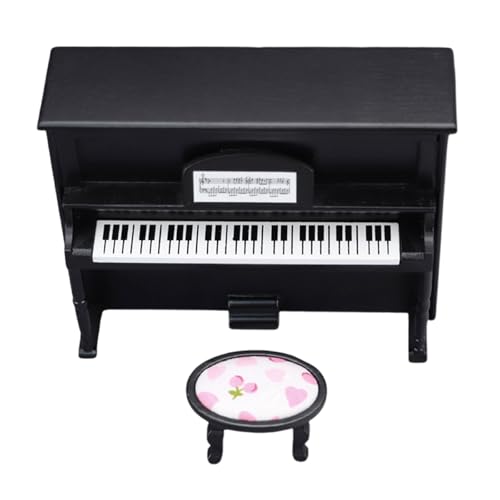 Dollhouses Piano Stuhl Modellmodell Möbelmodell Zubehör Teenager Mädchen Dollhouses Garten Tun Spielset Playset von Wynrzyj