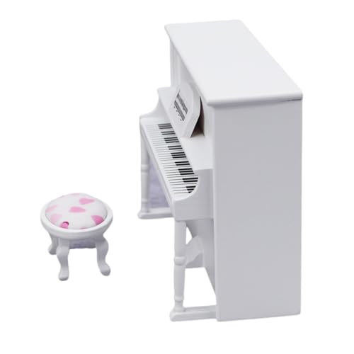 Dollhouses Piano Stuhl Modellmodell Möbelmodell Zubehör Teenager Mädchen Dollhouses Garten Tun Spielset Playset von Wynrzyj