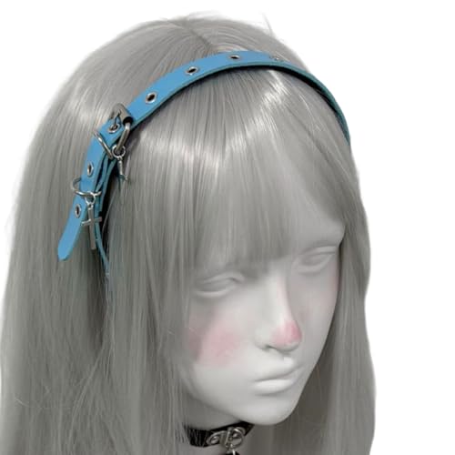Hot Girl Punk Kreuzt Haare Haop Leder Stirnband Für Cosplay 2000er Mode Unisex Wear Hot Girl Punk Kreuzt Haare Haop Leder Stirnband Für Cosplay 2000er Mode Unisex Wear von Wynrzyj