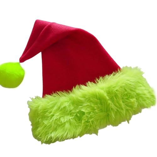Weihnachtshut Pelziger Weihnachtsmann Mit Warmer Und Pelzgrüner Trimm Für Cosplay Aktivitäten Und Urlaub Modehüte Erwachsene Frauen Bulk Kinder Handwerk Handwerkser von Wynrzyj