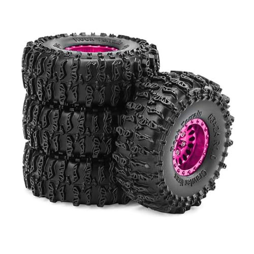 Wynrzyj 1/24 Rad Reifen Gummi Radversorgung Für Autospielzeug Fernbedienungssteuerung Crawlers Model Auto Gummi Rad Teile von Wynrzyj