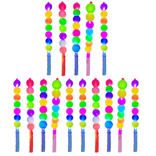 Wynrzyj 10/15 PCS Rentierglocken Leuchten Sticks Für Weihnachtsfeiern Farbverschiedener Magischer Zauberstab Für Kinder Und Familienfeier von Wynrzyj