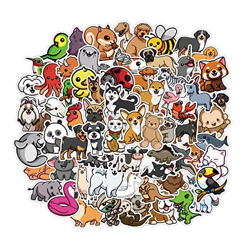 Wynrzyj 100pcs Niedliche Tieraufkleber wasserdichte PVC Aufkleber Für Laptop Skateboard Wasserflaschen Computer Telefon Geschenk Für Kinder von Wynrzyj