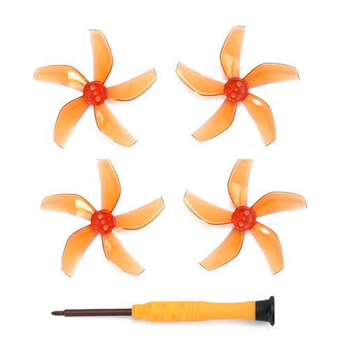 Wynrzyj 4PCS Buntes Paddel 5 Propeller Geräuschloses Stromrauschen Reduktion Niedriger Rauschpropeller Ersatzzubehör Für Drohnen von Wynrzyj