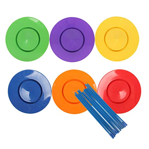 Wynrzyj Jonglierplatte Zirkus Akrobatisches Spielzeug Mit Sticks Training Set Fine Motor Skill Party Gunst Requisiten Geschenk von Wynrzyj