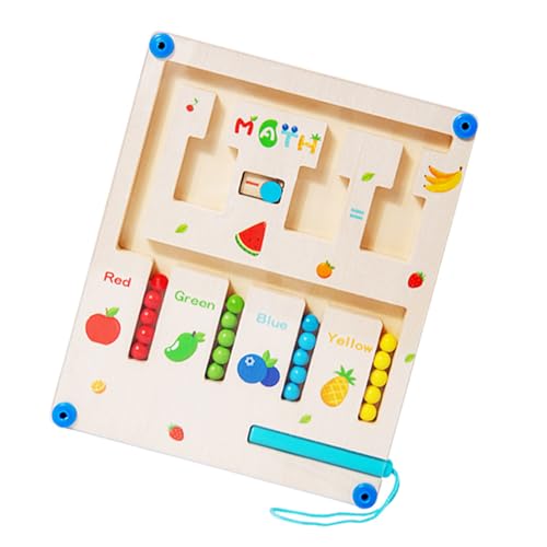 Wynrzyj Magnetische Mathematik Zählung Perlenlabyrinth Mit Holzspur Für Frühes Lernen Und Interaktion Mit Eltern Kindes Vorschullade Lernspielzeug von Wynrzyj