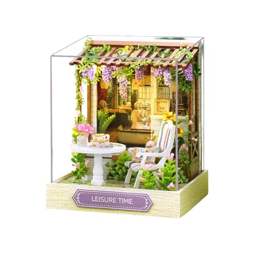 Wynrzyj Miniaturlandschaftsmodell Gebäude Set Handgefertigtes Holz Puzzle Modell Haushandwerksprojekt Für Erwachsene Kinder Schreibtisch Dekoration Holzmodell Hausgebäude Kits von Wynrzyj