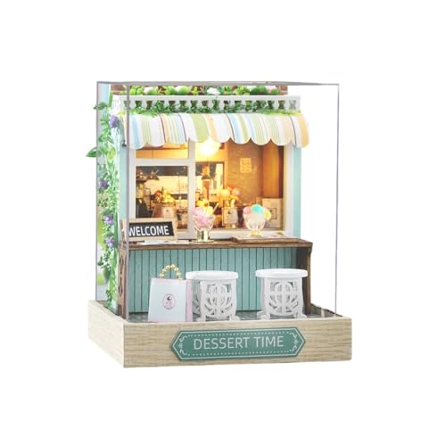 Wynrzyj Miniaturlandschaftsmodell Gebäude Set Handgefertigtes Holz Puzzle Modell Haushandwerksprojekt Für Erwachsene Kinder Schreibtisch Dekoration Holzmodell Hausgebäude Kits von Wynrzyj