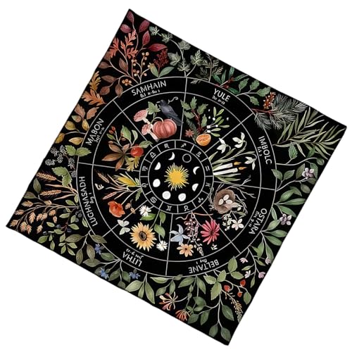 Wynrzyj Mystische Tarots Spread Tuch Luxuriöser Samtstoffkunstwerkmaschinen Waschbares Accessoires Haltbarkeit Tischabdeckung von Wynrzyj